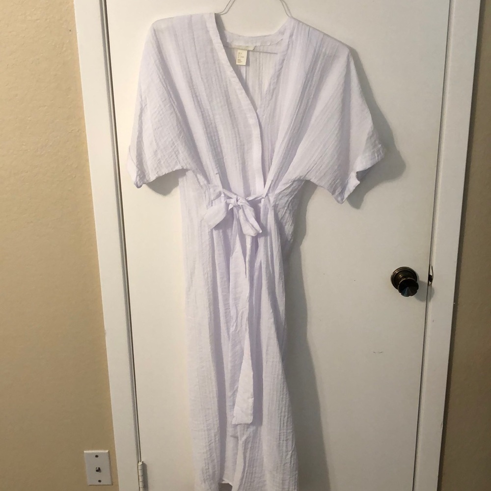 White boho dress